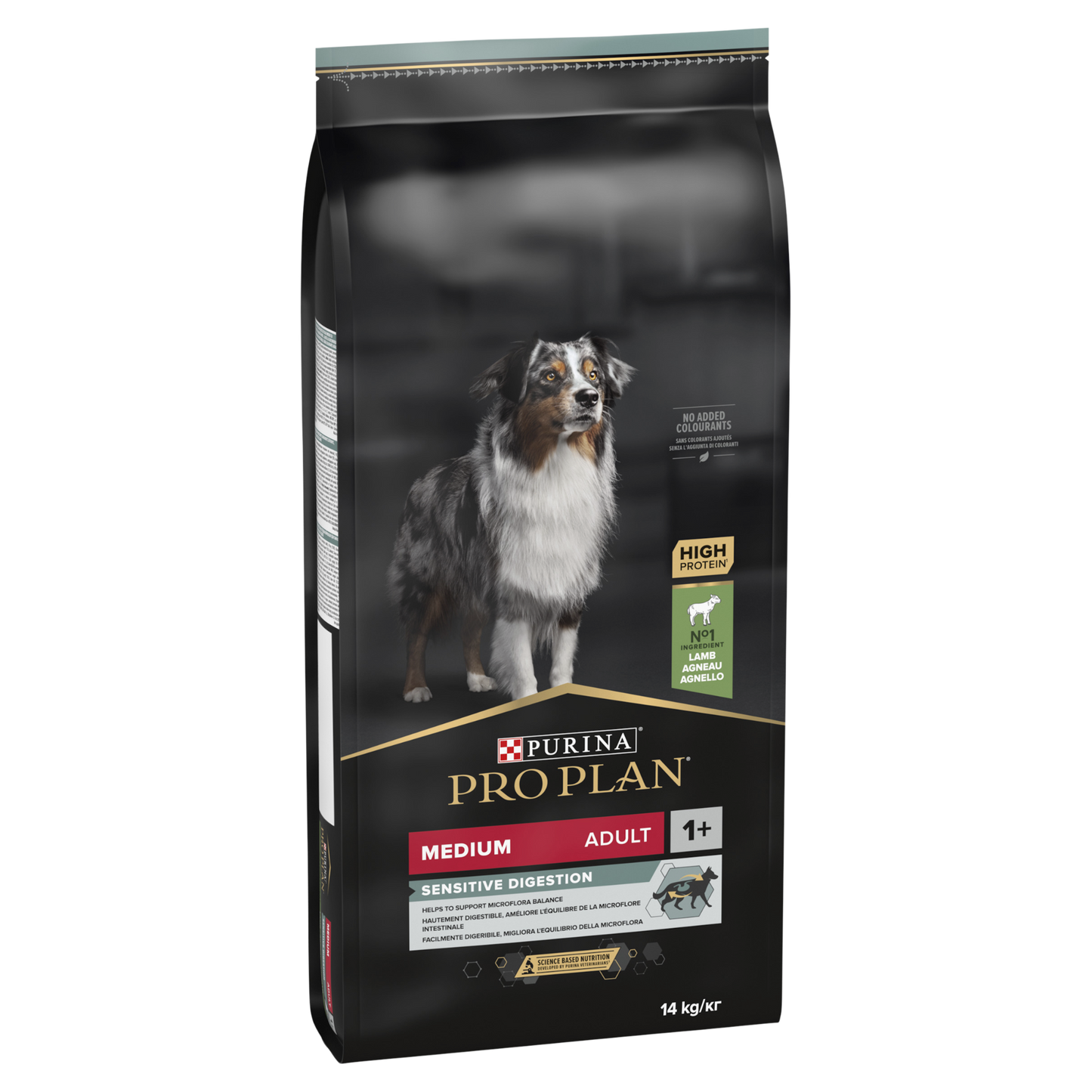 PRO PLAN Medium Adult Sensitive Digestion Dry Dog Food with Lamb 14kg
