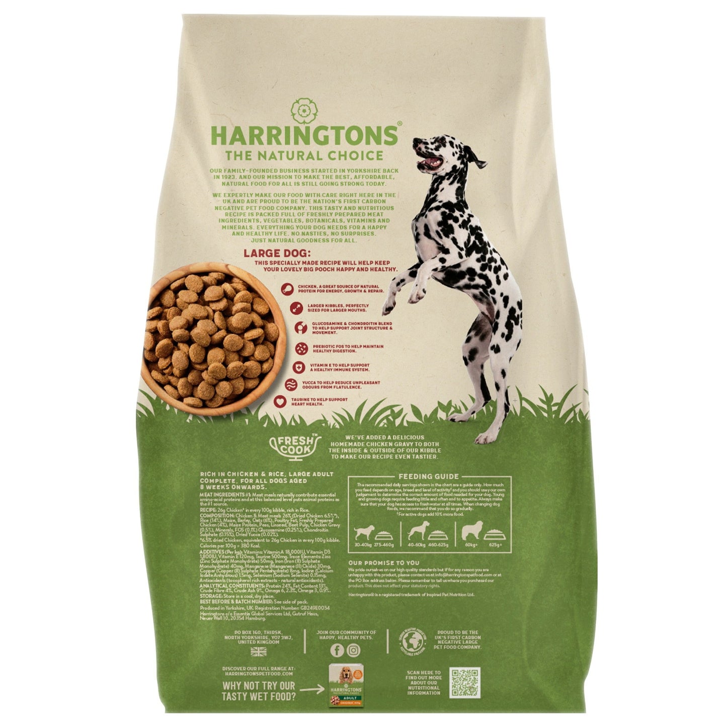 Harringtons Dog Large Breed Chicken 14kg