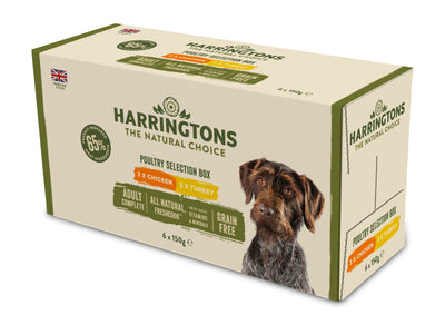 Harringtons Dog Wet Adult Poultry 6x150g