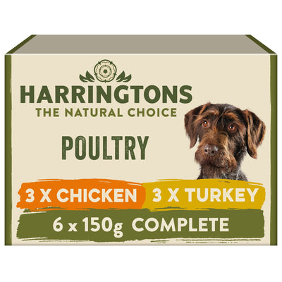 Harringtons Dog Wet Adult Poultry 6x150g