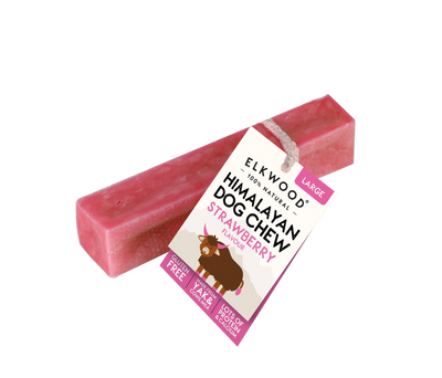 Elkwood - Himalayan Chew Strawberry - Large - 10 Pieces