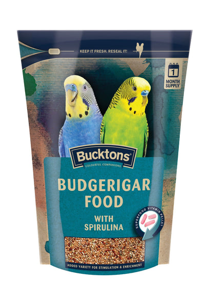 Bucktons Budgie Food with Spiralife 500g