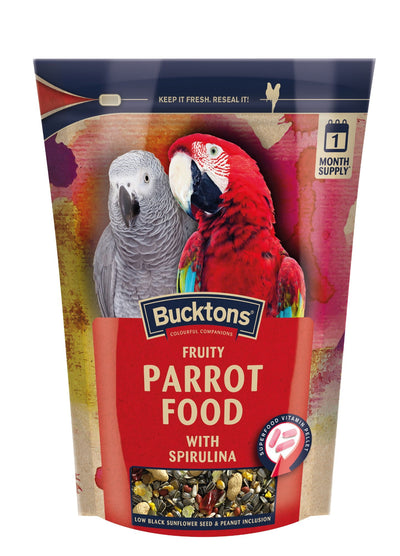 Bucktons Parrot Food with Spiralife1.5kg