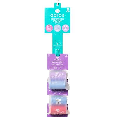 Adios Plastic Pre-Filled Clipstrip - Rainbow 2 Pack