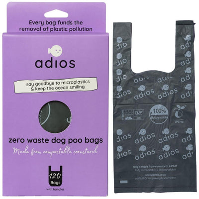Adios Plastic Large Handle Bag Loose 120pcs