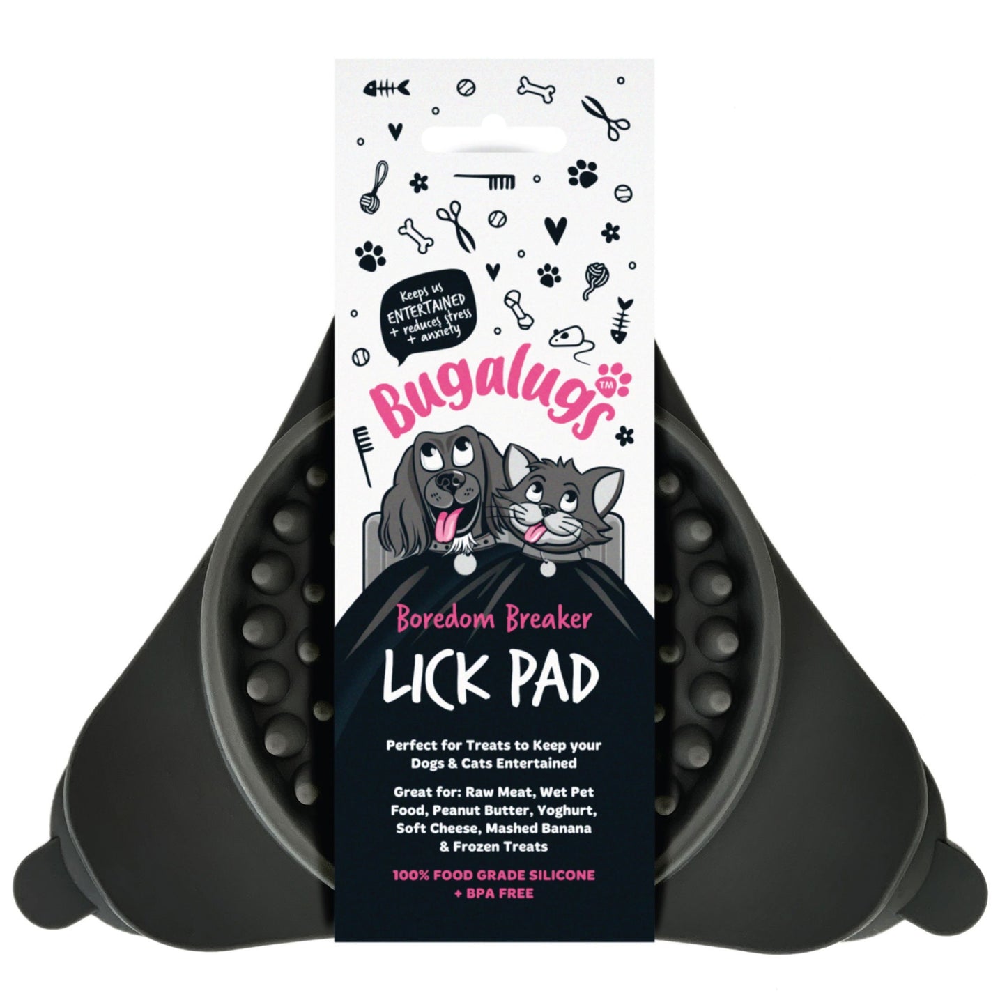 Lick Pad (Euro Hanger) in SRP Black