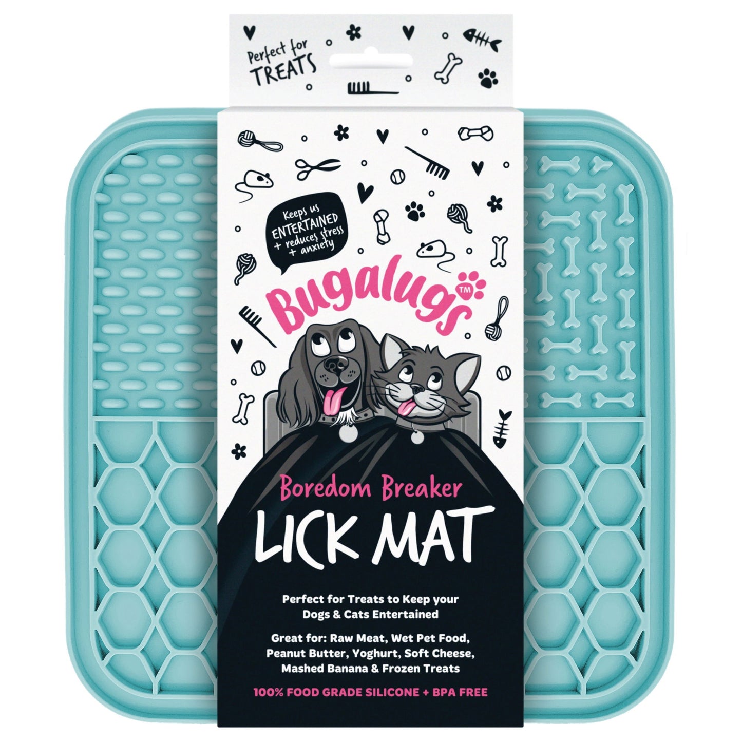 Lick Mat (Euro Hanger) in SRP Blue