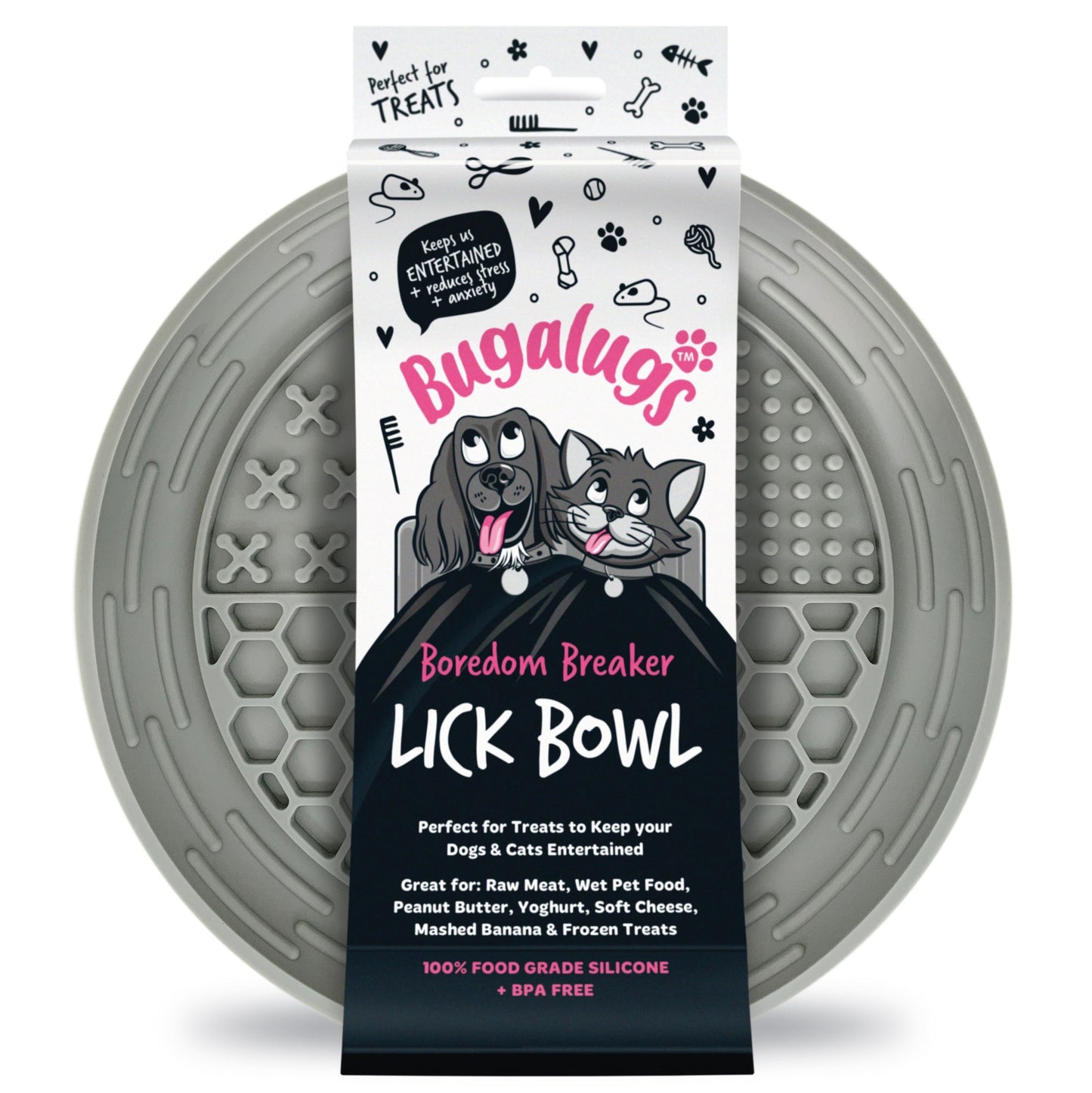 Lick Bowl (Euro Hanger) in SRP Grey