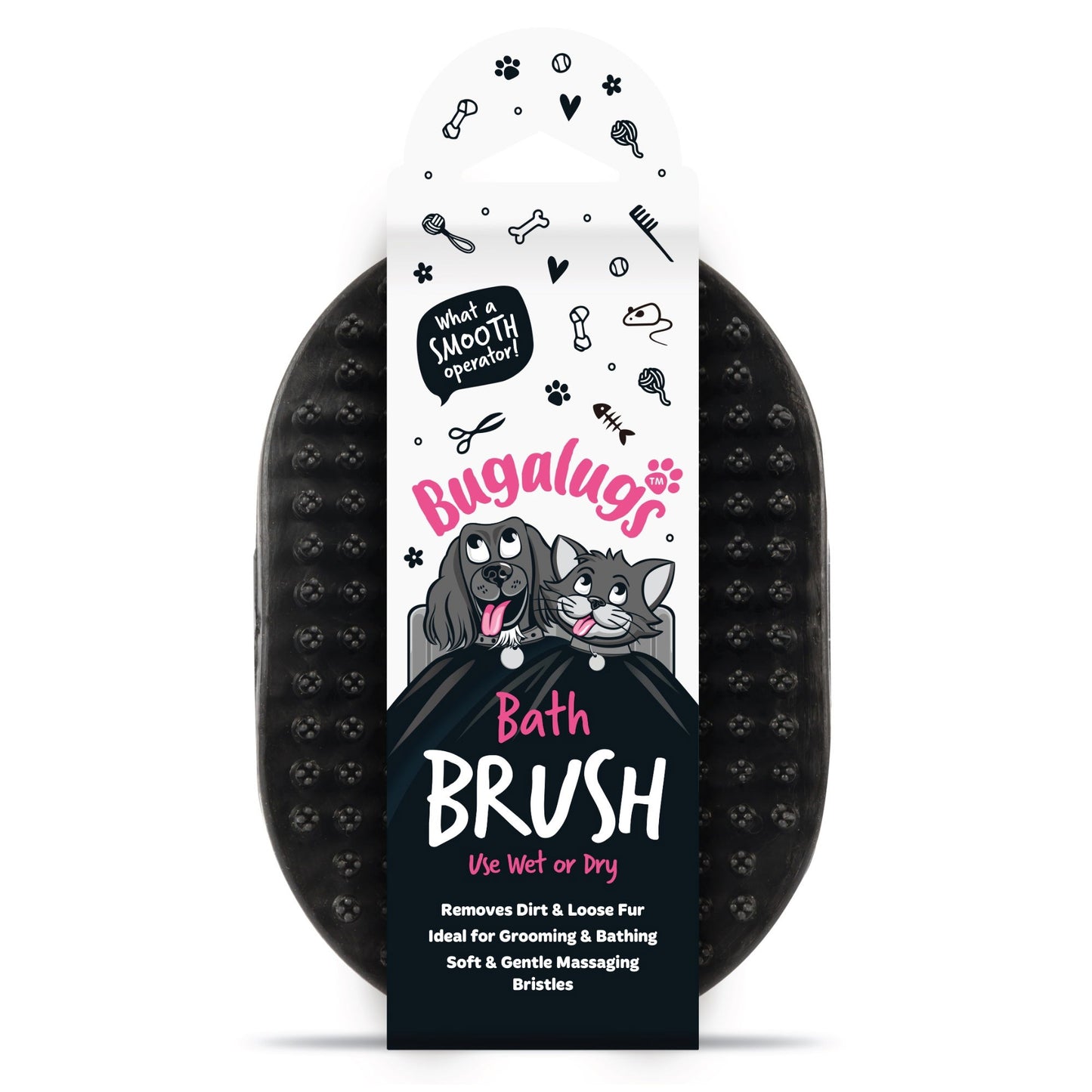 Bath Brush (Euro Hanger) in SRP Black