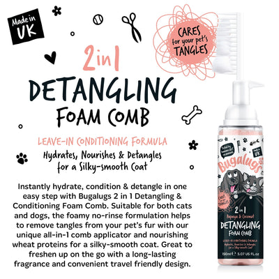 2 in 1 Detangle & Conditioning Foam Comb Papaya & Coconut 150ml