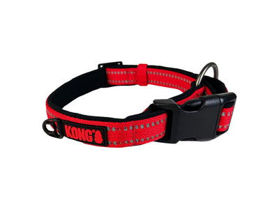 KONG Adjustable Collar Red M 19mm W 35-50cm L