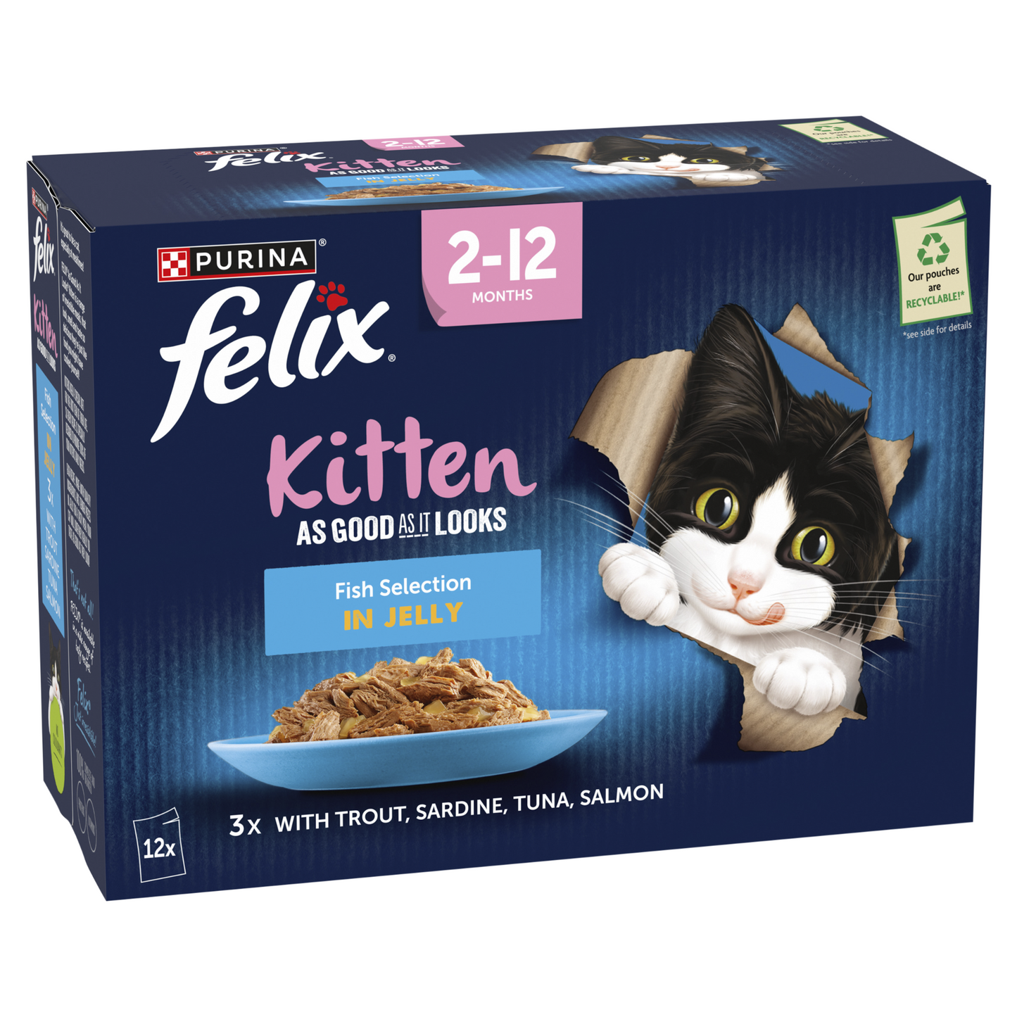 Felix AGAIL Kitten Fish in Jelly (12x85g)