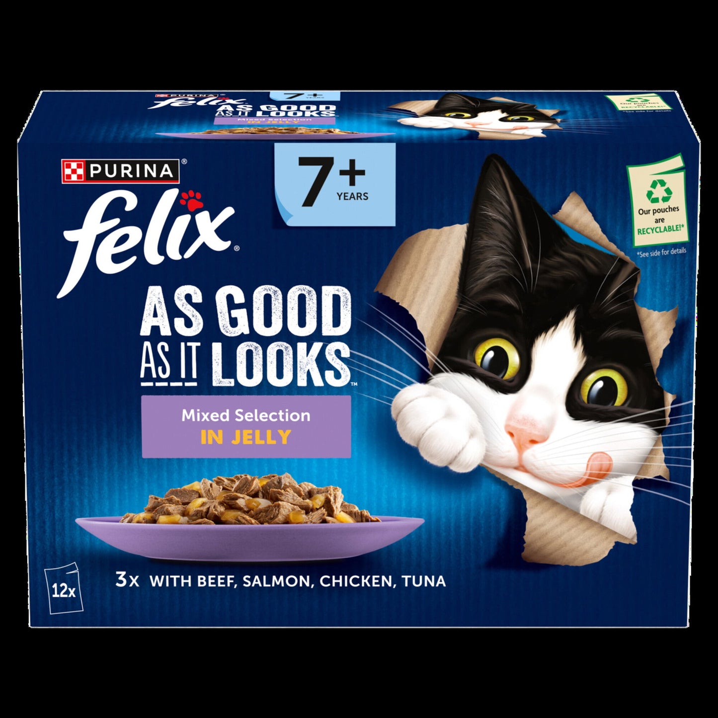 Felix AGAIL Senior Beef in Jelly (12x85g)
