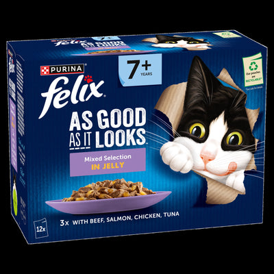 Felix AGAIL Senior Beef in Jelly (12x85g)