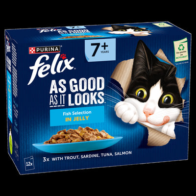 Felix AGAIL Senior Fish in Jelly (12x85g)