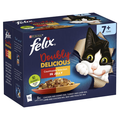 Felix AGAIL Senior Doubly Delicious Fish in Jelly (12x85g)