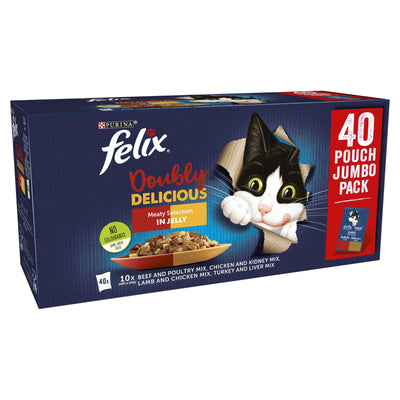 Felix AGAIL Doubly Delicious Meaty Selection in Jelly (40x85g)
