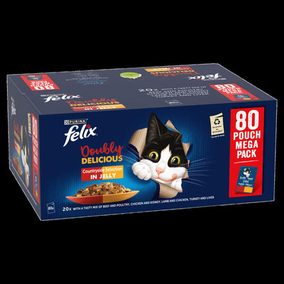 Felix AGAIL Doubly Delicious Meaty Selection in Jelly (80x85g)