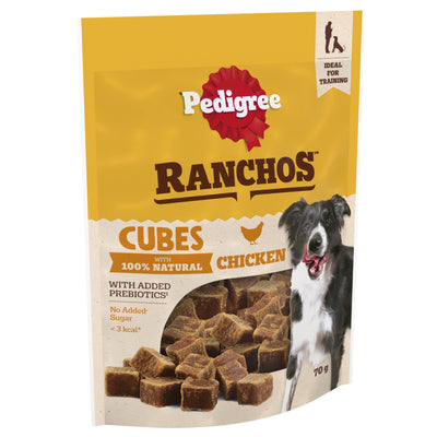 PEDIGREE Ranchos Reward Cube treat Chicken 70g