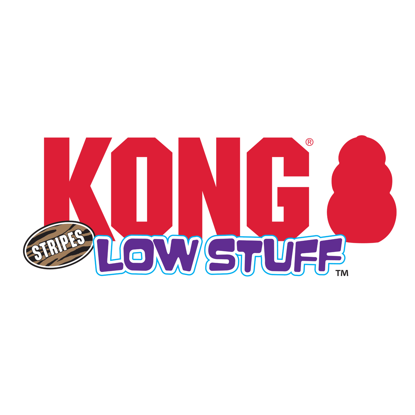 KONG Low Stuff Stripes Cow Md