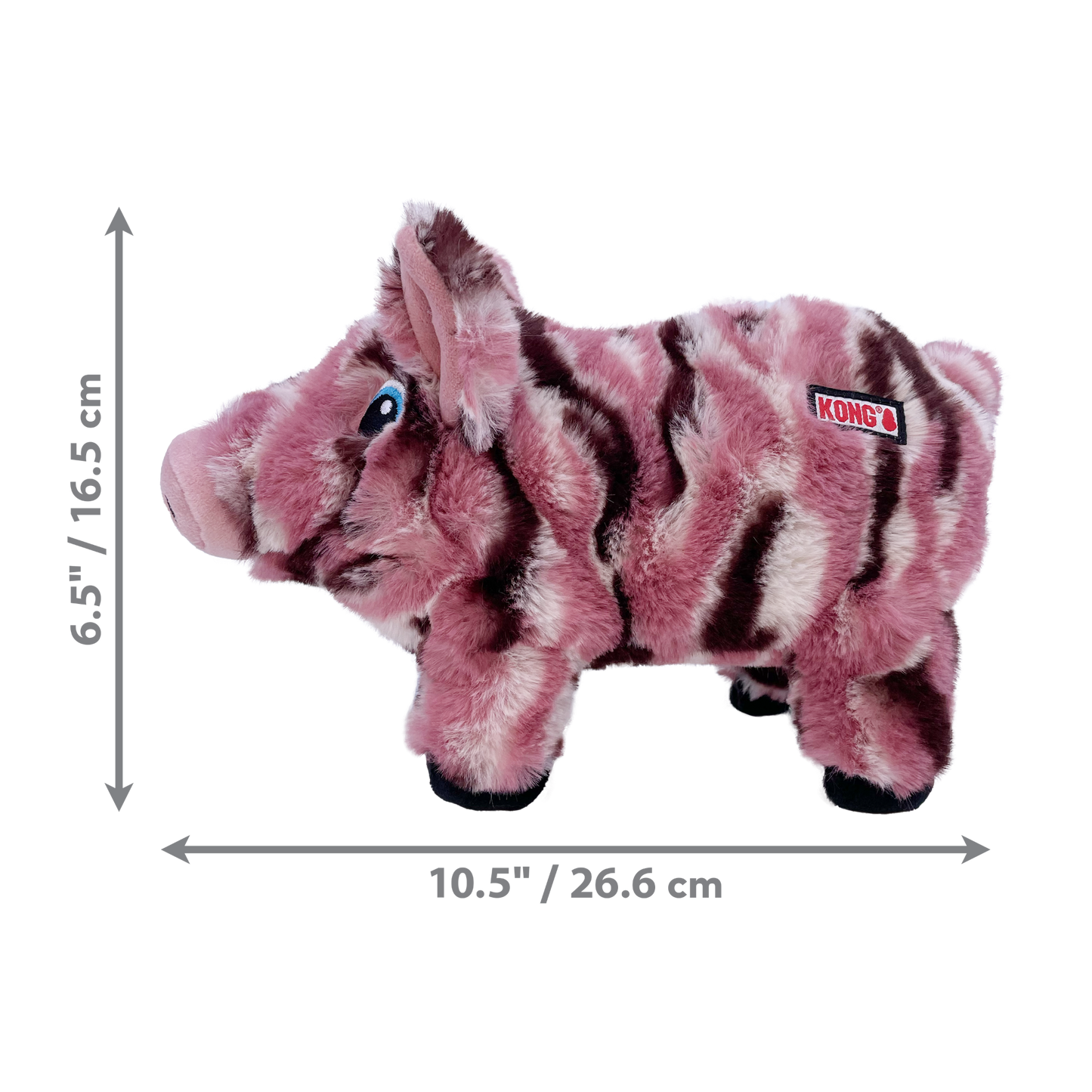 KONG Low Stuff Stripes Pig Md
