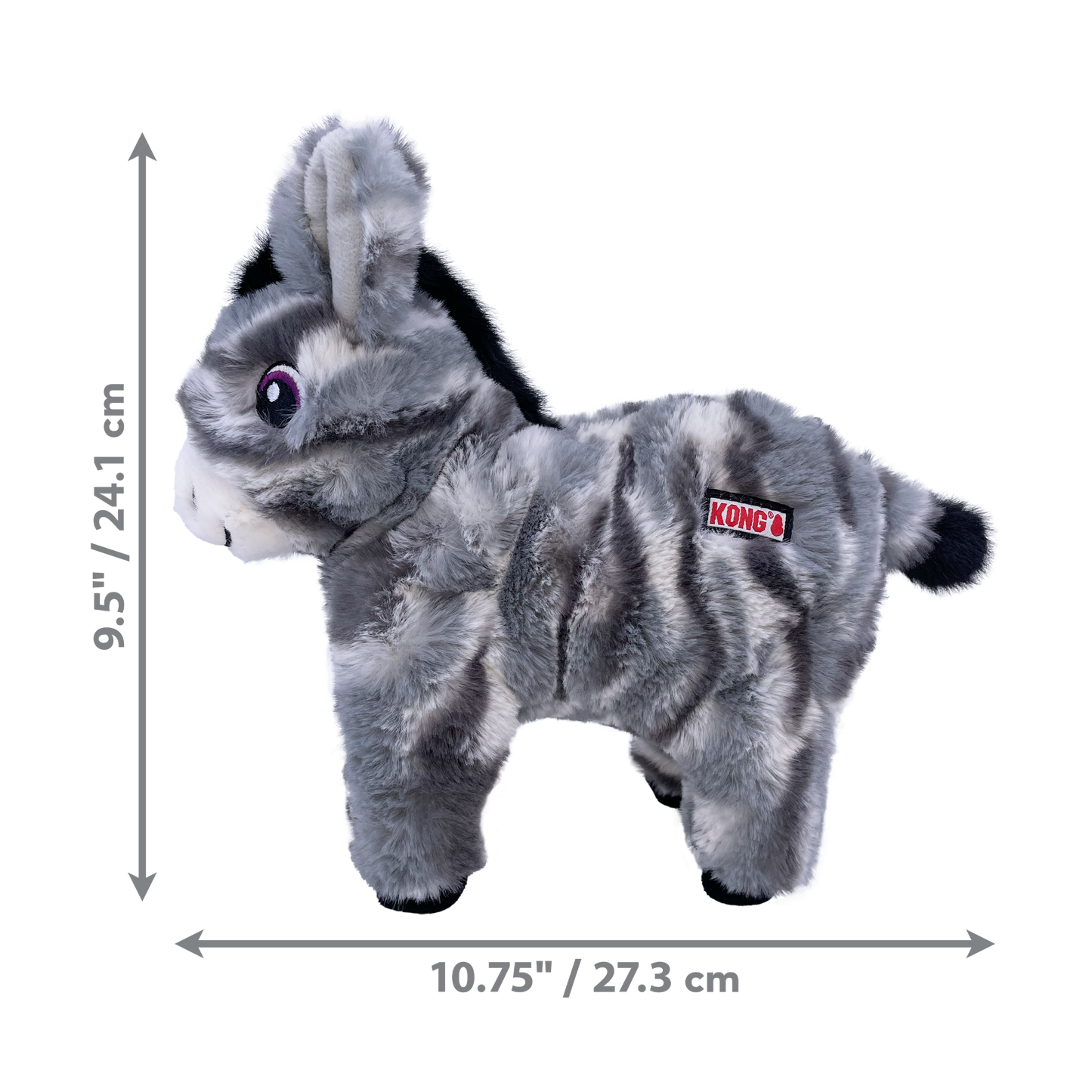 KONG Low Stuff Stripes Donkey Md
