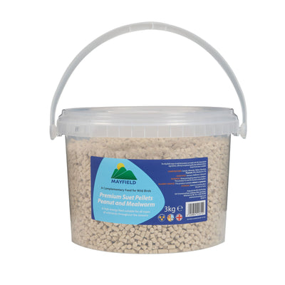 Mayfield Premium Suet Pellets Peanut and Mealworm 3kg