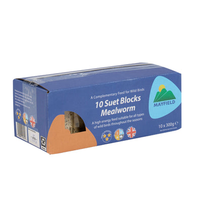 Mayfield Suet Blocks Mealworm 10 Pack