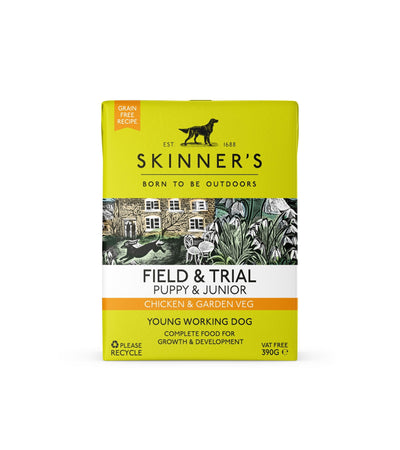 Skinners Field & Trial Puppy & Junior Chicken & Garden Veg 390g