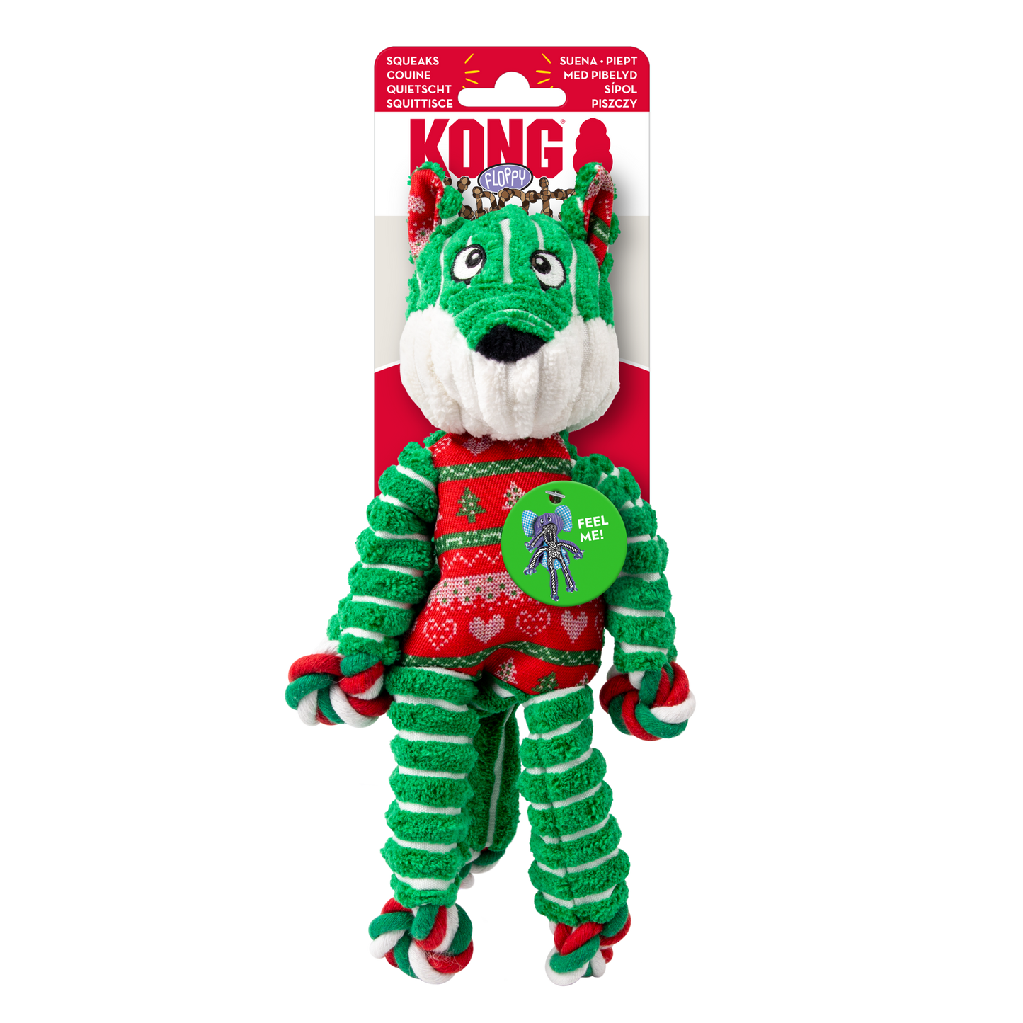 KONG Holiday Floppy Knots Fox Sm/Md