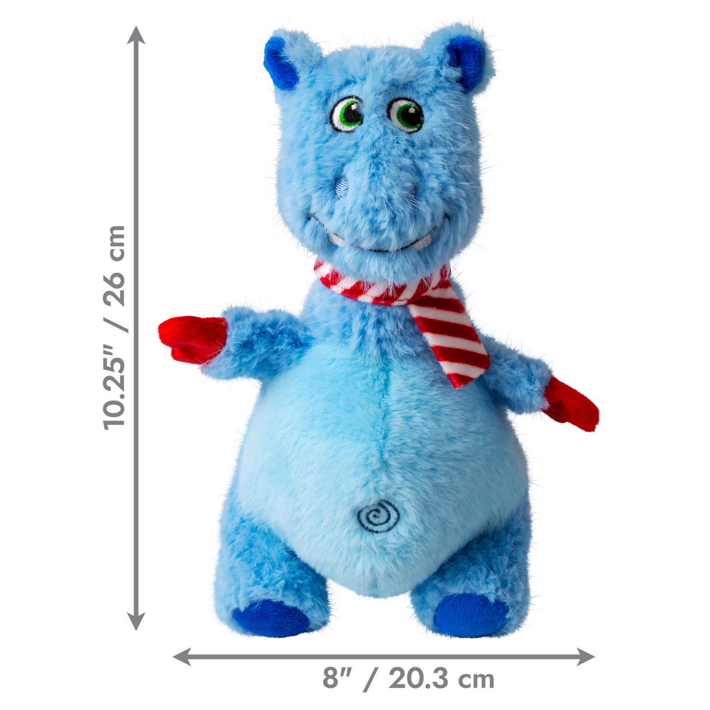 KONG Holiday Knots Belly Hippo Md/Lg
