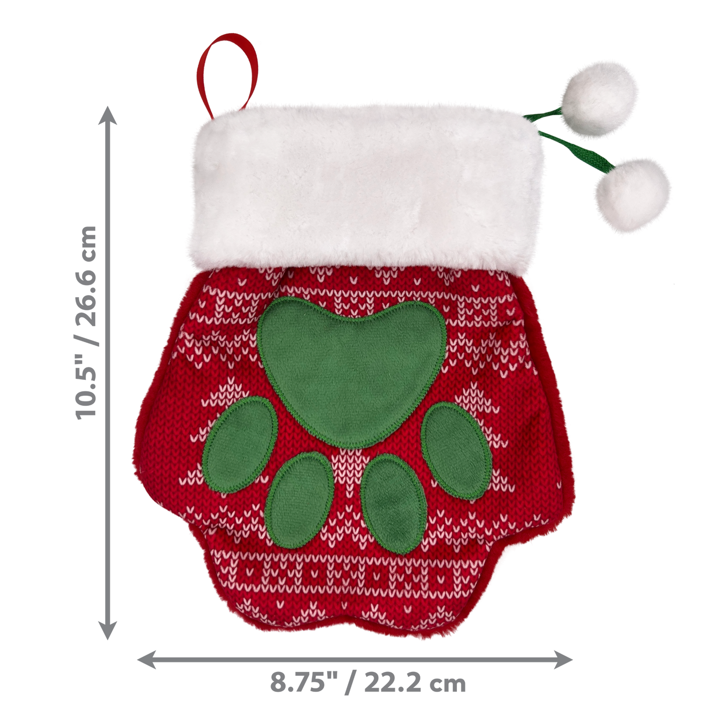 KONG Holiday Stocking Paw Lg