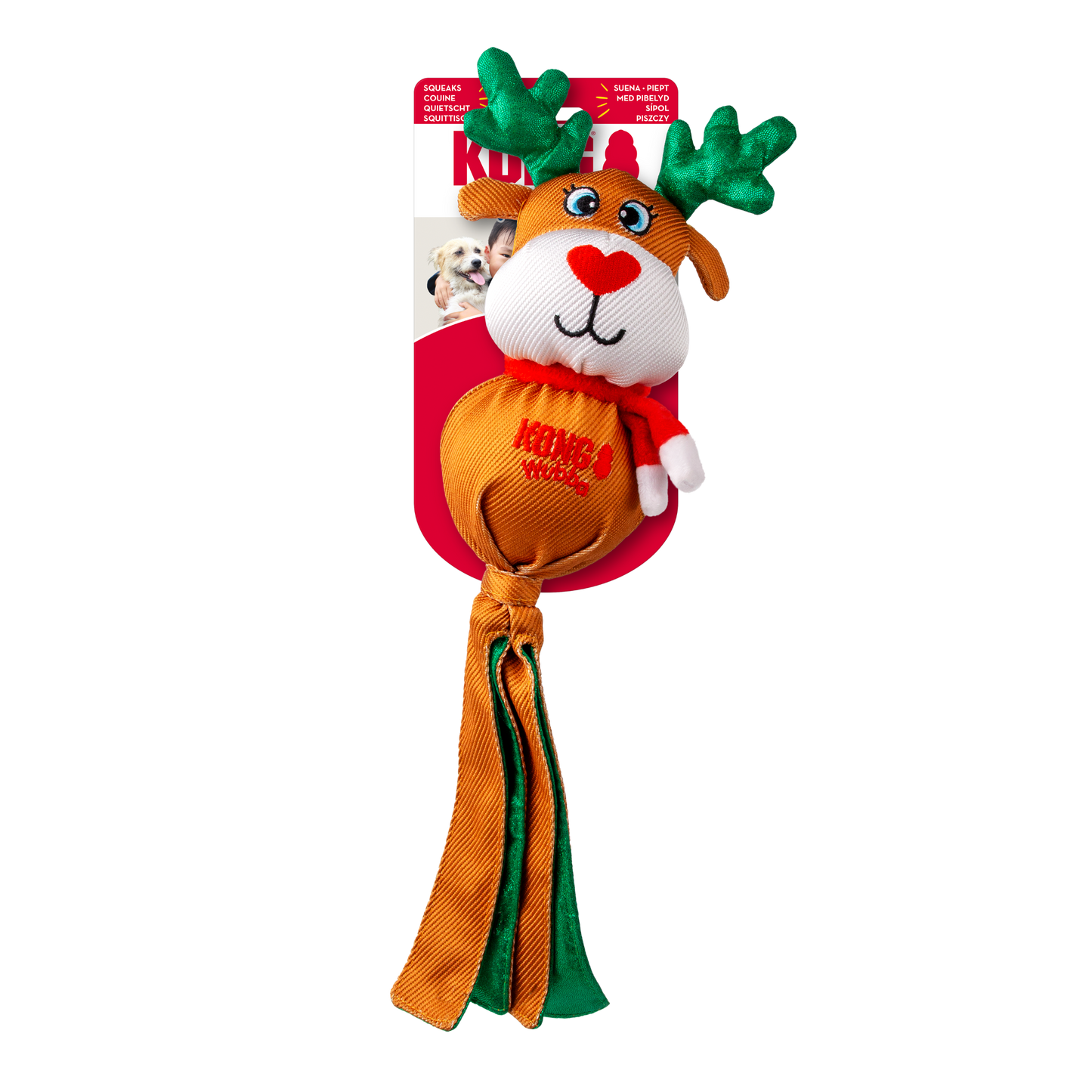 KONG Holiday Wubba™ Assorted Lg
