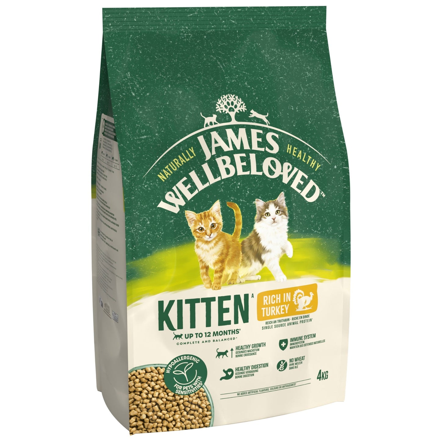 James Wellbeloved Dry Cat Kitten Turkey 4kg