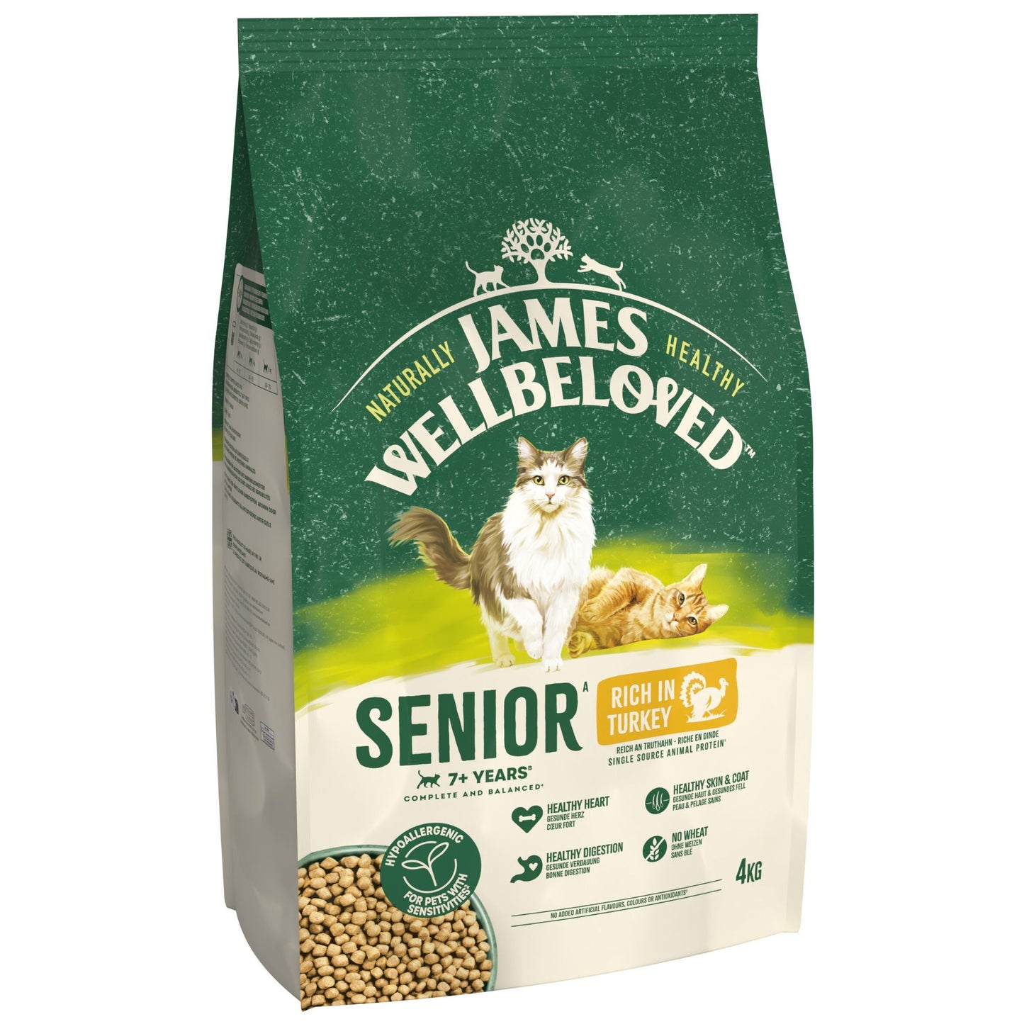 James Wellbeloved Dry Cat Senior Turkey 4kg