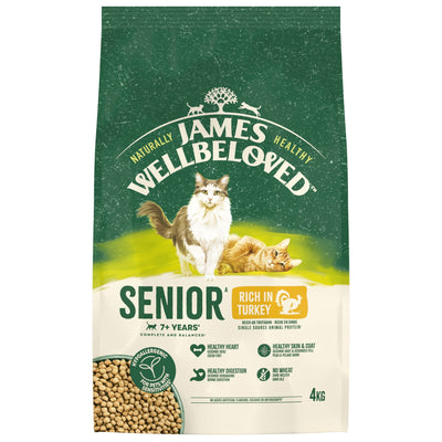 James Wellbeloved Dry Cat Senior Turkey 4kg