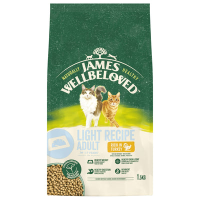 James Wellbeloved Dry Cat Light Adult Turkey 1.5kg