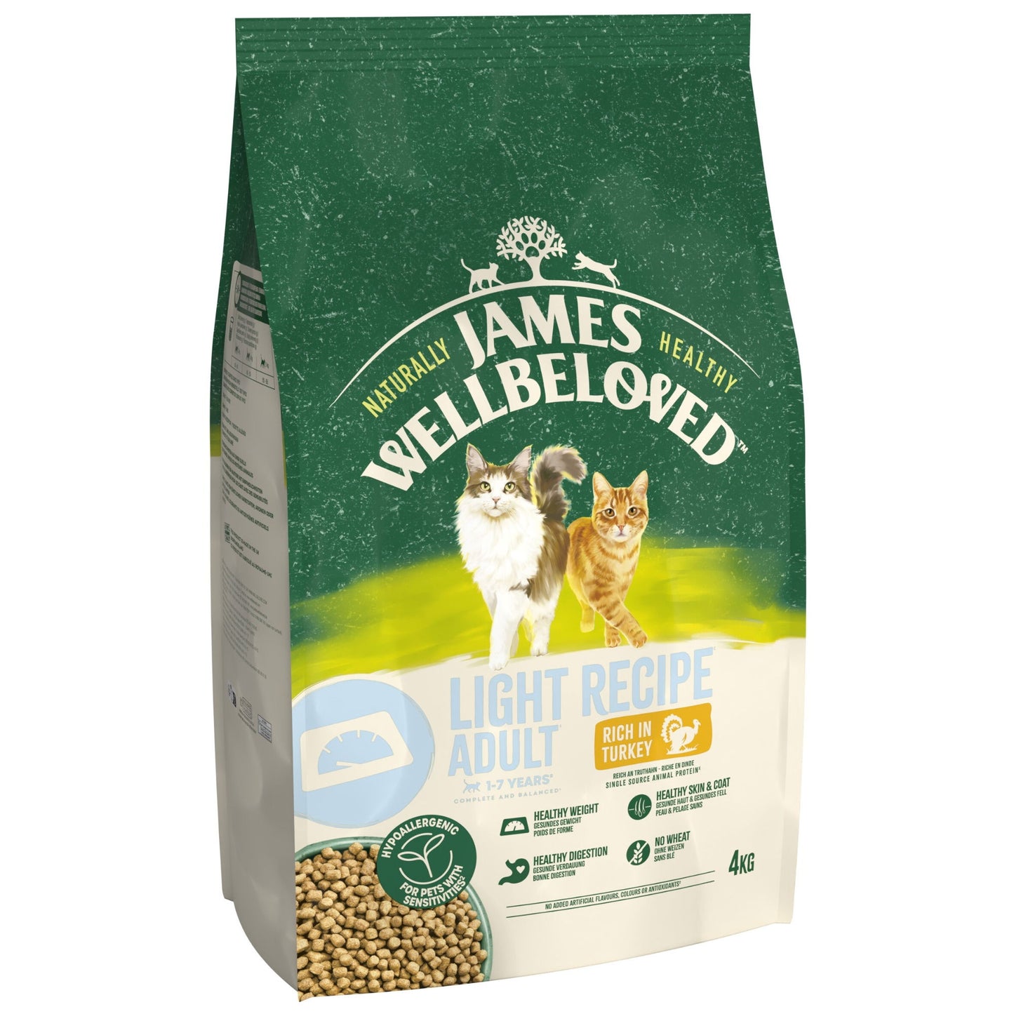 James Wellbeloved Dry Cat Light Adult Turkey 4kg