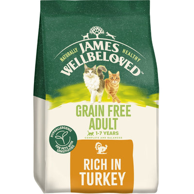 James Wellbeloved Dry Cat Adult Grain Free Turkey 10kg