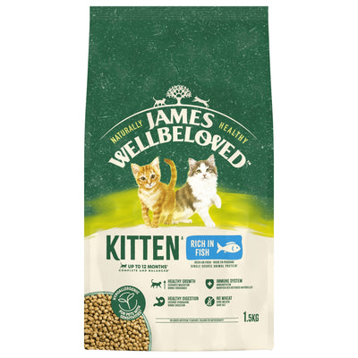 James Wellbeloved Dry Cat Kitten Fish 1.5kg