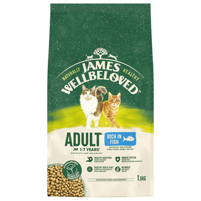 James Wellbeloved Dry Cat Adult Fish 1.5kg