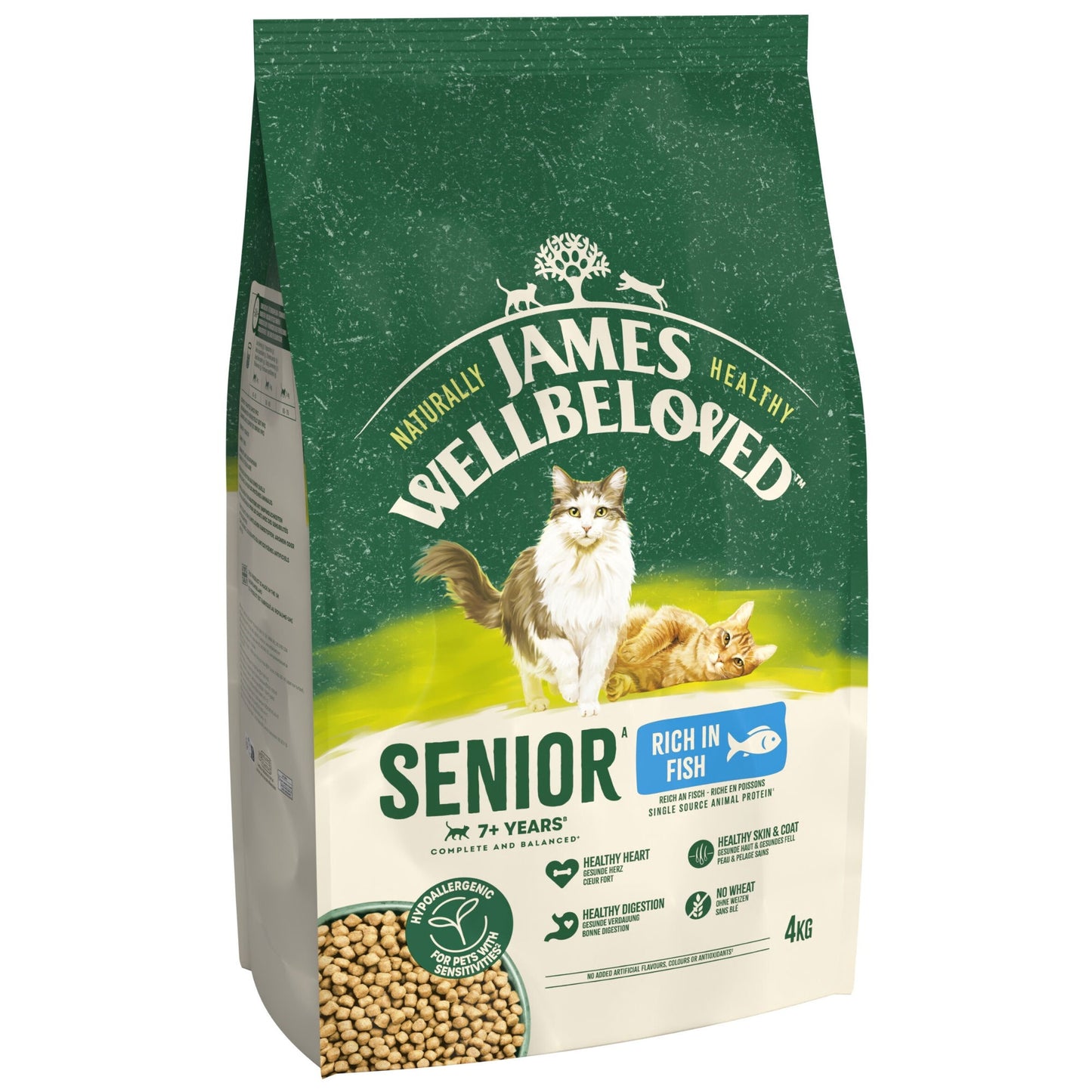 James Wellbeloved Dry Cat Senior Fish 4kg