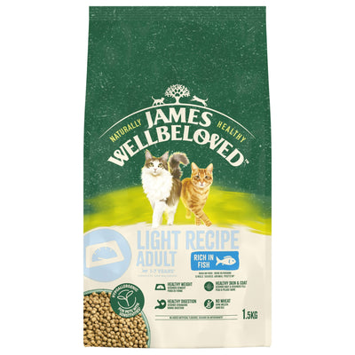 James Wellbeloved Dry Cat Light Adult Fish 1.5kg