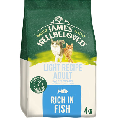James Wellbeloved Dry Cat Light Adult Fish 4kg