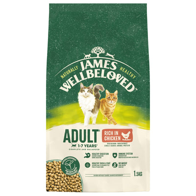 James Wellbeloved Dry Cat Adult Chicken 1.5kg
