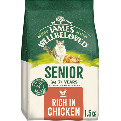 James Wellbeloved Dry Cat Senior Chicken 1.5kg