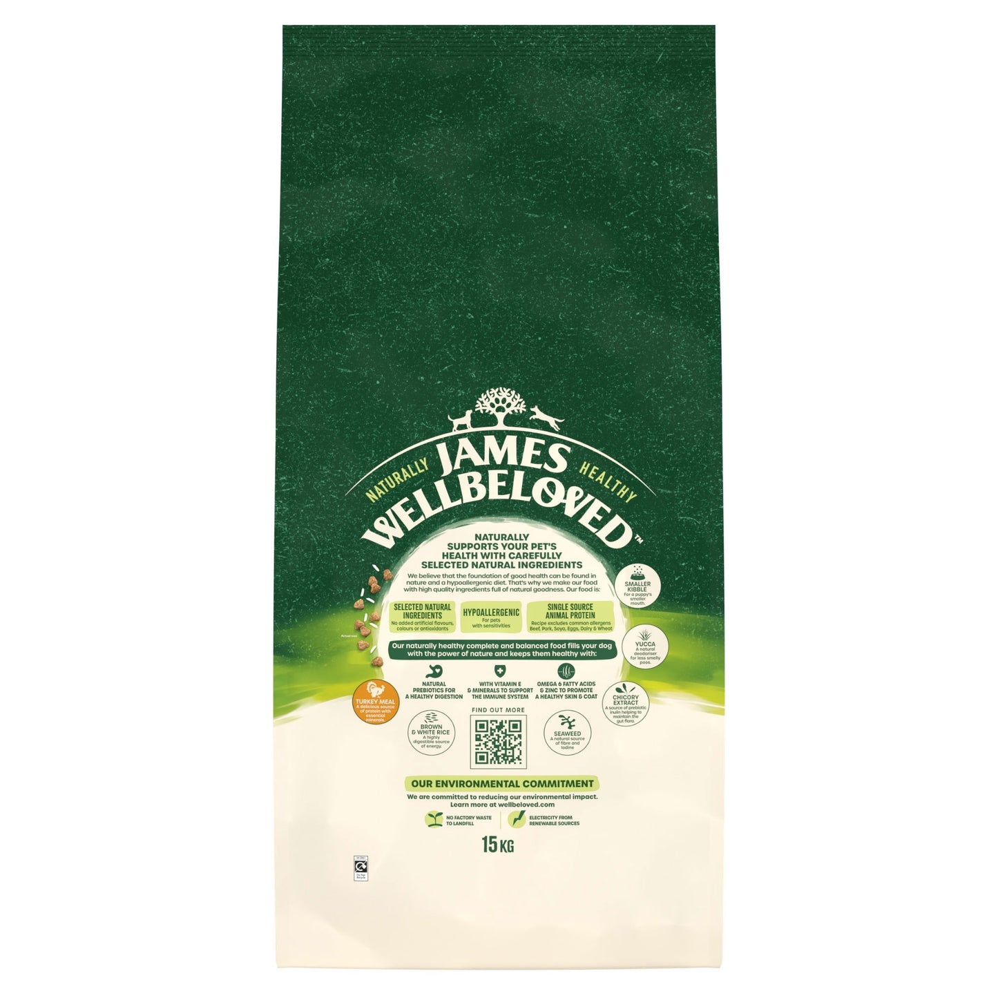 James Wellbeloved Dry Dog Puppy Lamb & Rice 15kg