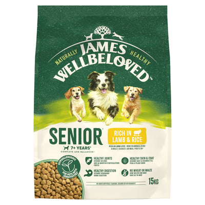 James Wellbeloved Dry Dog Senior Lamb & Rice 15kg