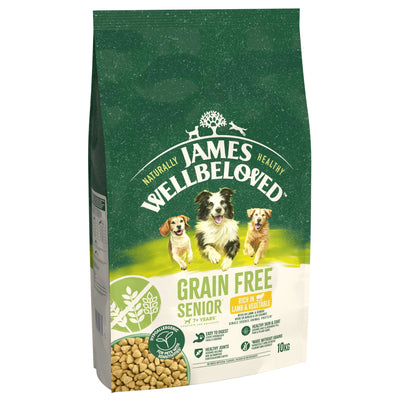 James Wellbeloved Dry Dog Grain Free Senior Lamb & Veg 10kg