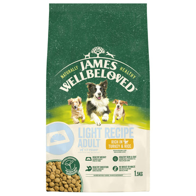James Wellbeloved Dry Dog Light Adult Turkey & Rice 1.5kg